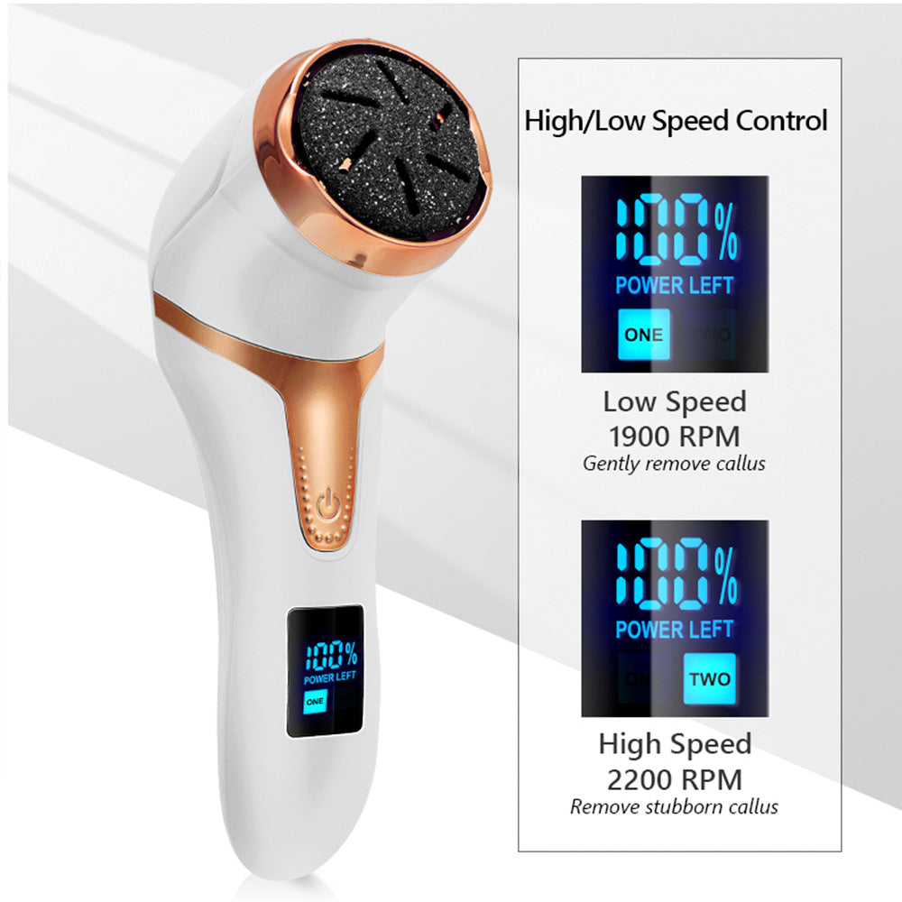 BowLift | Electric Callus Remover Foot Corns Dead Skin Treatment Rechargeable Scraper Plumice Peel for Soft Toes