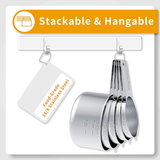 Measuring Cups Stainless Steel Set Spoons Baking Cooking