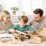 STEM Learning Toy Wooden DIY Car Building Kit Kids