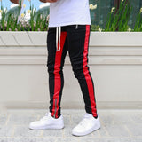 Joggers Men Slim Fit Side Stripe Athletic Sweatpants