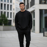 Mens Sweatshirt Casual Crew Neck Pullover Spring Fall