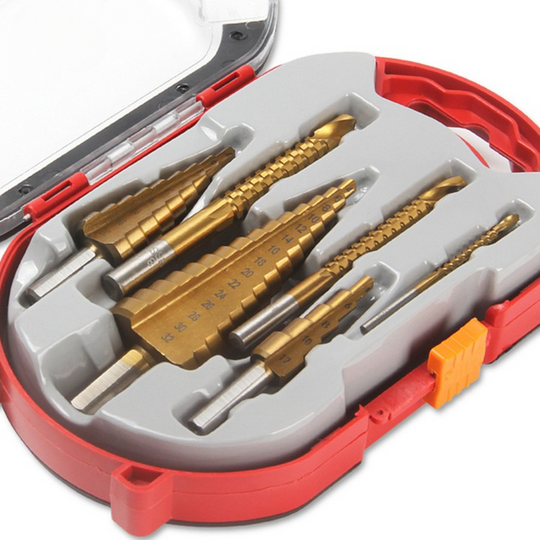 Enhanced Product Title: **Titan Drill Bit Set - 6-Piece with Storage Case | Durable & Precision Engineering for Wood, Metal & Masonry**

This title includes relevant keywords and phrases that can improve visibility and appeal to potential buyers.
