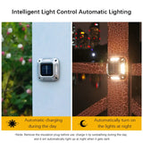 Solar LED Ground Lights – 8 LEDs, Auto Light Sensor & Weatherproof, Set of 4