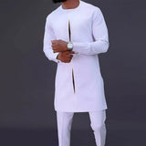 AfroChic – Modern Dashiki Set – White