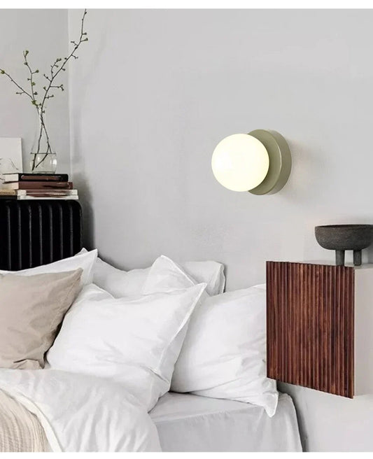 LED Wall Lamp – Macaron Style, Coloured Glass & Modern Sconce Design