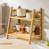 Optimized Product Title: **2-stöckiges Bambus-Küchenregal – Vielseitiger Organizer für Küche, Schreibtisch & Wohnraum – Platzsparend & Stilvoll**
