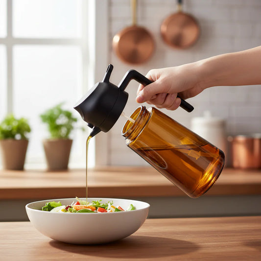Oil Dispenser Bottle – Glass, Reusable & Eco-Friendly Design