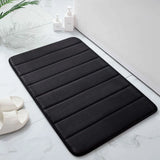 Memory Foam Bath Mat – Non-Slip PVC Backing, Water-Absorbent & 3D Striped Design