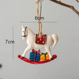 Classic Christmas Stockings with Reindeer Design – Hanging Fireplace Stocking
