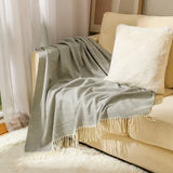 Striped Cotton Throw Blanket – 100% Cotton, Fringed, 127×172cm & 130×220cm