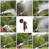 Garden Hose Spray Nozzle – 8 Spray Patterns, Anti-Slip Grip & Universal Fit