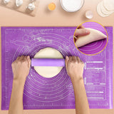 Silicone Baking Mat with Measurements – Non-Slip, 65×45 cm & Food-Grade BPA-Free