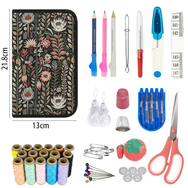 Complete Sewing Kit – Storage Box, Thread, Needles & Repair Tools