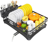 Nova - Dish Drying Rack with Drainboard & Cutlery Holder