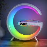 ChargeGlow Wireless Charger with Speaker - White