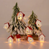 Optimized Product Title: **GlowHouse LED Illuminated Wooden Christmas Houses – Festive Holiday Decor**