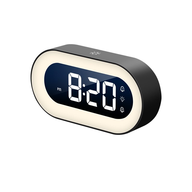 Lumino Digital Alarm Clock - Black