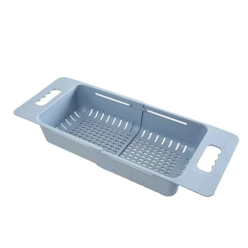 Expandable Dish Drying Rack – Auto-Drain, Adjustable & Over-Sink Design
