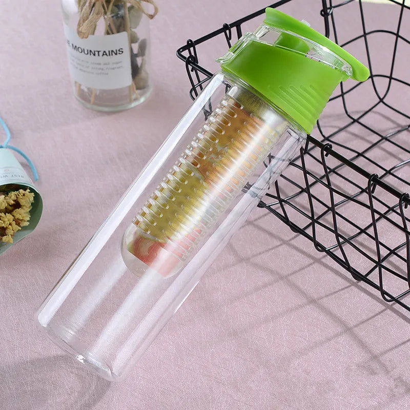 Fruit Infuser Water Bottle – 700ml, BPA-Free & Flip Lid