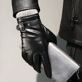Men's Gloves Winter Touchscreen Strap Closure Driving Style