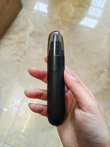 Electric Nose Hair Trimmer – Waterproof, LED Light & Ear/Eyebrow Attachments
