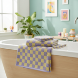 100% Cotton Towel Set – Damask Pattern, 35×75 & 70×140cm, Ultra-Soft & Absorbent