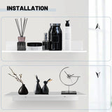Stylish Metal Wall Shelf - Modern Industrial Design for Home Decor & Storage