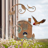 Kalsten | Metal art birdhouse garden stake - Talart