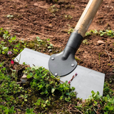 Garden Hoe & Scraper – Manganese Steel Blade, Wooden Handle & 18.5cm Width