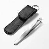 Rounded Nose Hair Scissors – Stainless Steel, Safety Tip & Travel Pouch