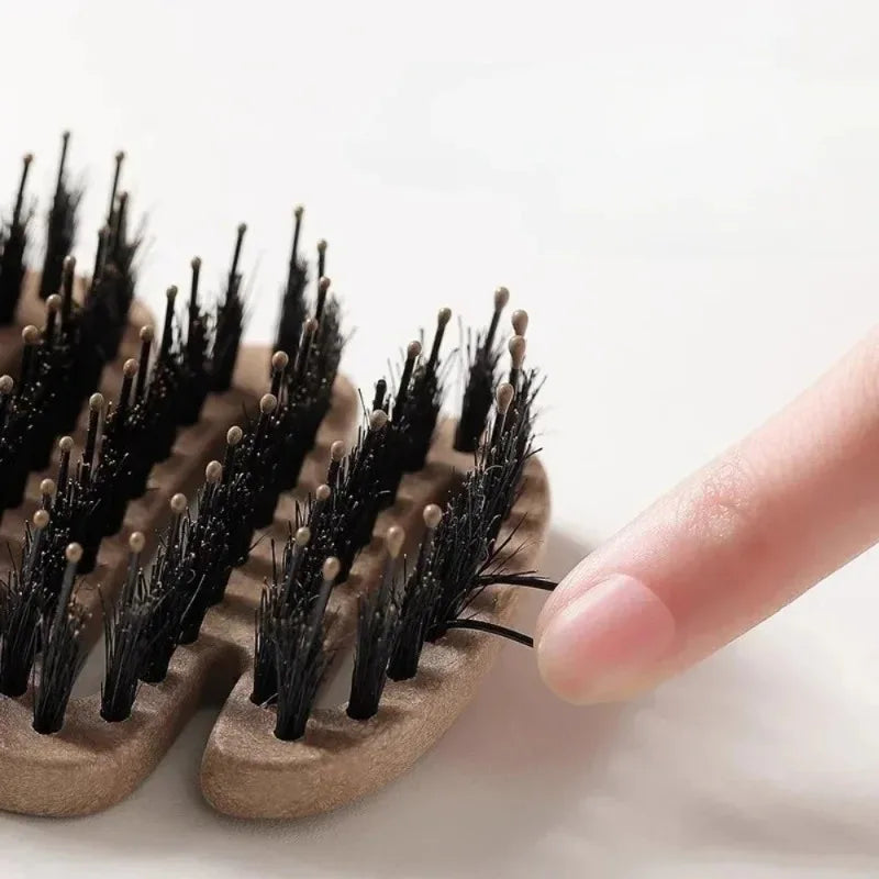 Boar Bristle Hair Brush – Ergonomic Handle, Detangling & Natural Shine