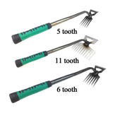 Garden Hand Rake – Steel Tines, Ergonomic Grip & 5/6/11-Tine Options