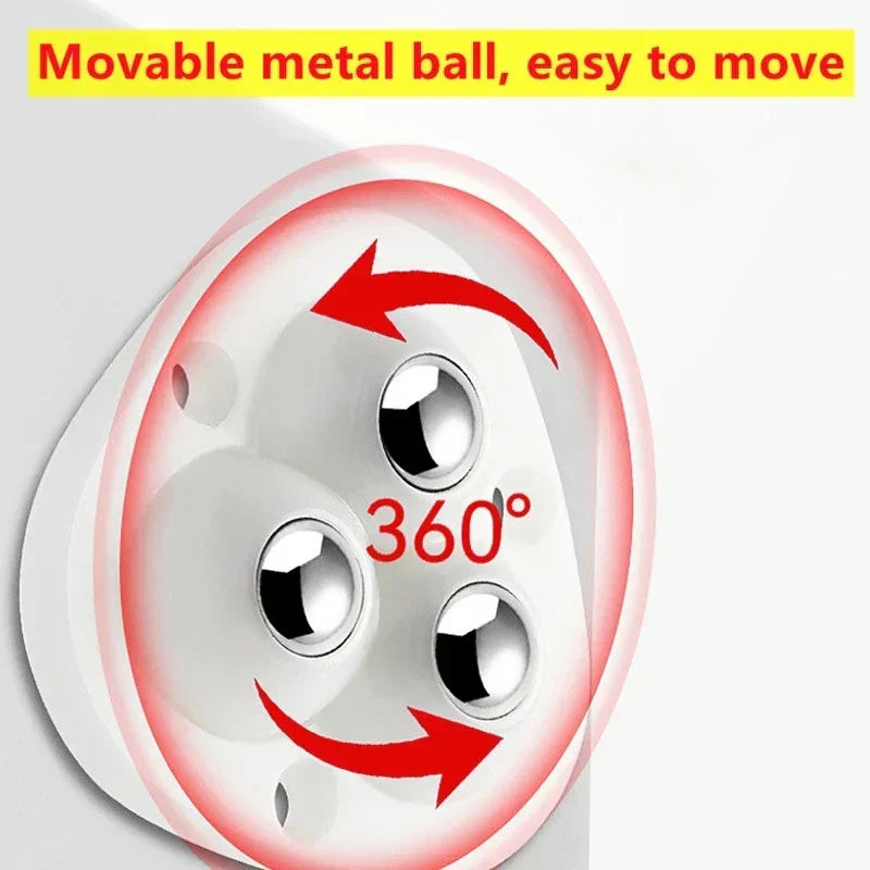BowLift | Self-Adhesive Full Rotating Furniture Mover Wheel Rollers