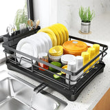 Nova - Dish Drying Rack with Drainboard & Cutlery Holder