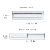 Adjustable Drawer Dividers – Clear Plastic, Expandable & 6-Pack