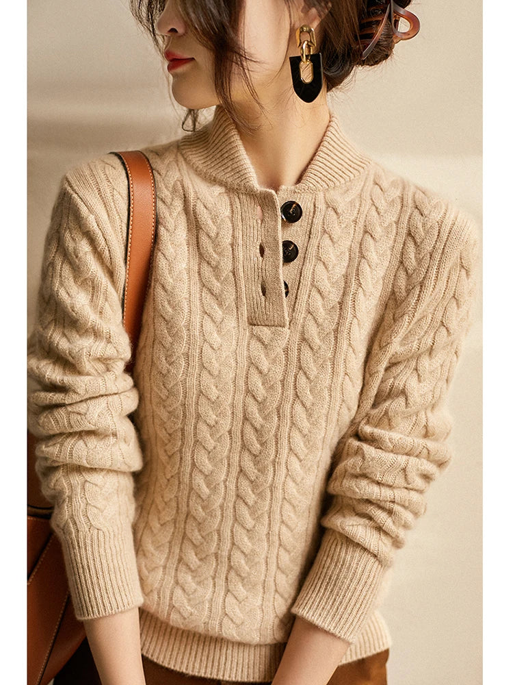 Enhanced Product Title: "Arden Pullover mit Knopfleiste für Damen – Stilvoller, Bequemer Strickpullover in Verschiedenen Farben" 

This title includes relevant keywords and phrases that can help improve visibility and attract potential buyers.