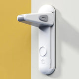 Child Safety Door Lock – No-Drill 3M Adhesive, Finger Guard & Anti-Lock Design