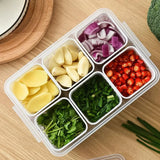 Optimized Product Title: **Kühlschrank-Frischhaltebox mit Ablaufeinsatz und Deckel – 6 Fächer, BPA-frei, ideal für Obst und Gemüse, stapelbar, luftdicht** 

This title includes additional keywords that can help improve visibility and appeal to potential b