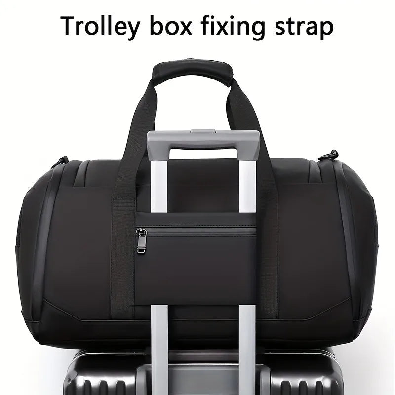 Men's Travel Duffel Bag – Water-Resistant, Multi-Pocket & Detachable Strap