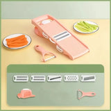 Multifunctional Vegetable Slicer – Stainless Steel Blades, Julienne & Ergonomic Grip