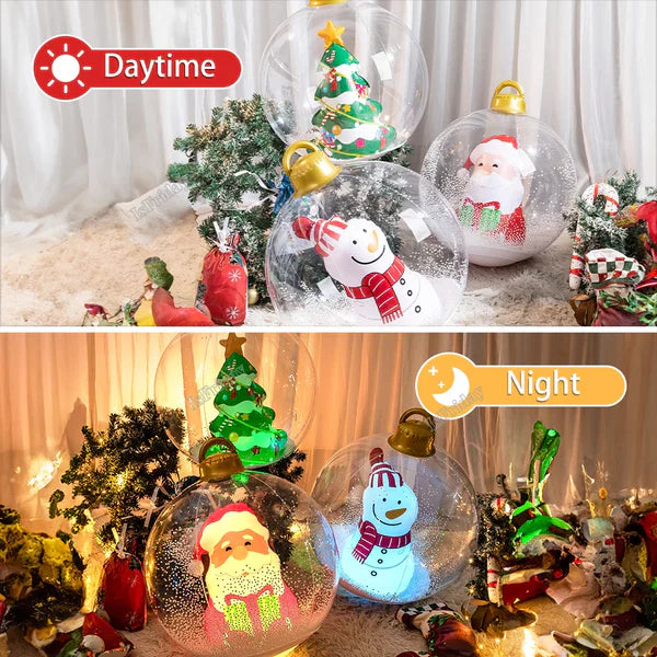 Enhanced Product Title: **LED Inflatable Outdoor Christmas Ball with Lights – Festive Holiday Decoration for Yard & Garden**