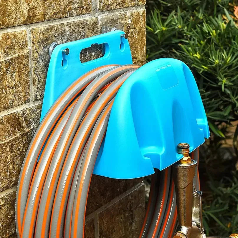 Wall-Mounted Garden Hose Hanger – Durable PP, Carry Handle & 3 Colors