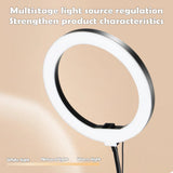 Kalsten | LumiFlex LED ring light with flexible arm & phone holder | 3 light colors & USB connection | Perfect for livestream, video & selfie