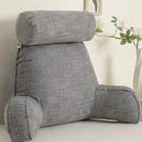 Ergonomic back cushion with armrests