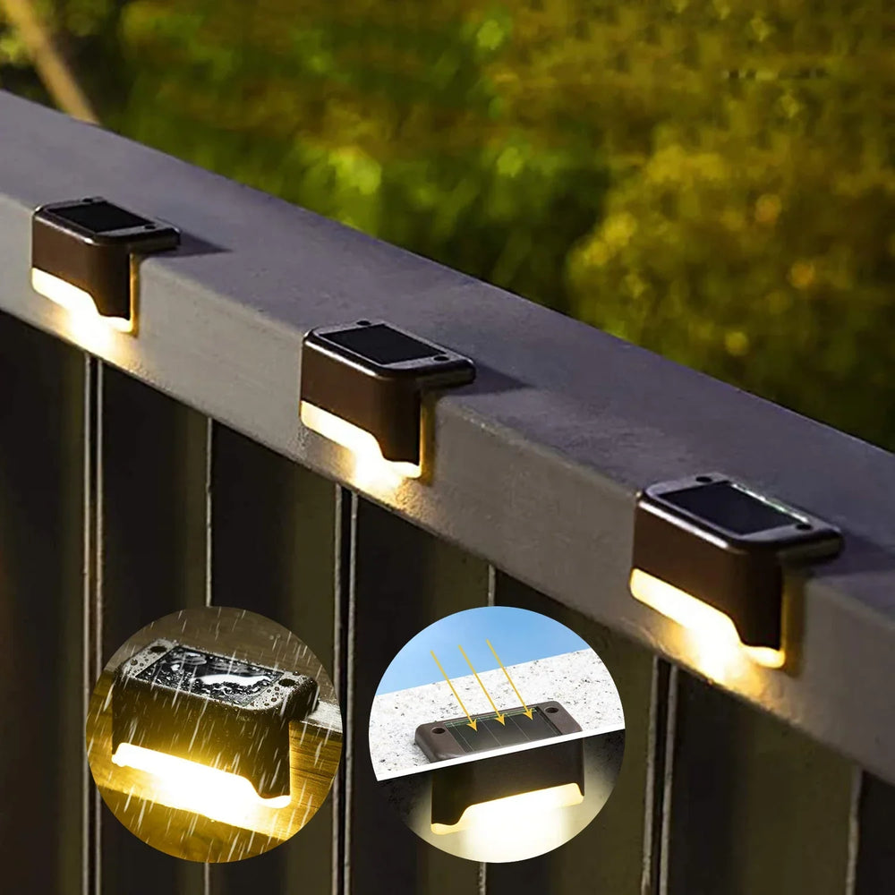Enhanced Product Title: "8er-Set Solar-Stufenleuchten – Sichere Beleuchtung für Außenbereiche, Stilvolles Design für Treppen und Wege" 

This title includes relevant keywords for better visibility while clearly conveying the product's features and benefit