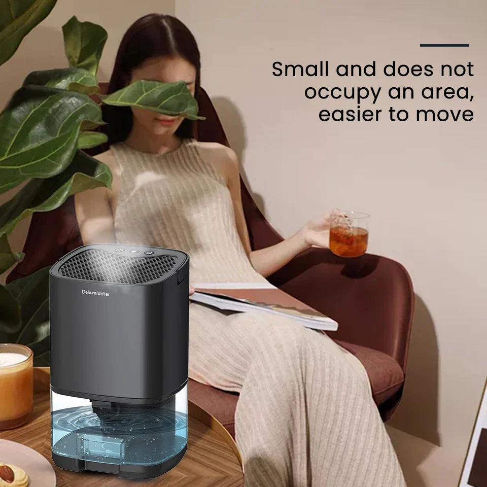 1000ml Portable 2-in-1 Dehumidifier with Air Filter & Night Light - Aveline