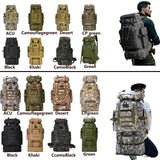 Tactical Hiking Backpack – 80L-100L, MOLLE System & Padded Hip Belt
