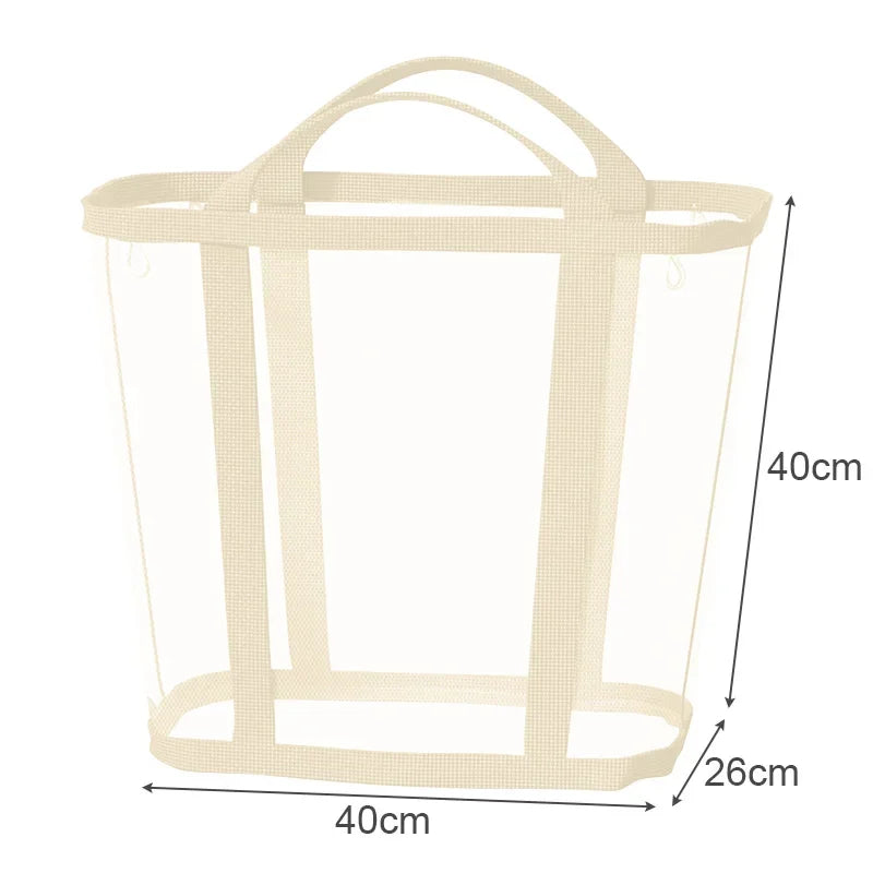 Foldable Mesh Laundry Hamper – Breathable, Carry Handles & Collapsible