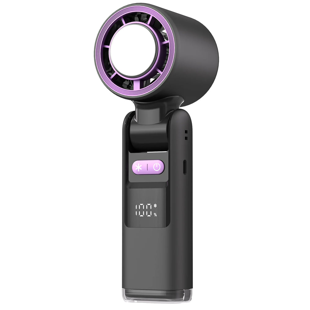 Mini Handheld Fan – 100 Speeds, 4000mAh Rechargeable & Digital Display