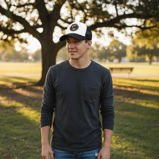 Baseball Trucker Hat – Mesh, Adjustable & Snapback